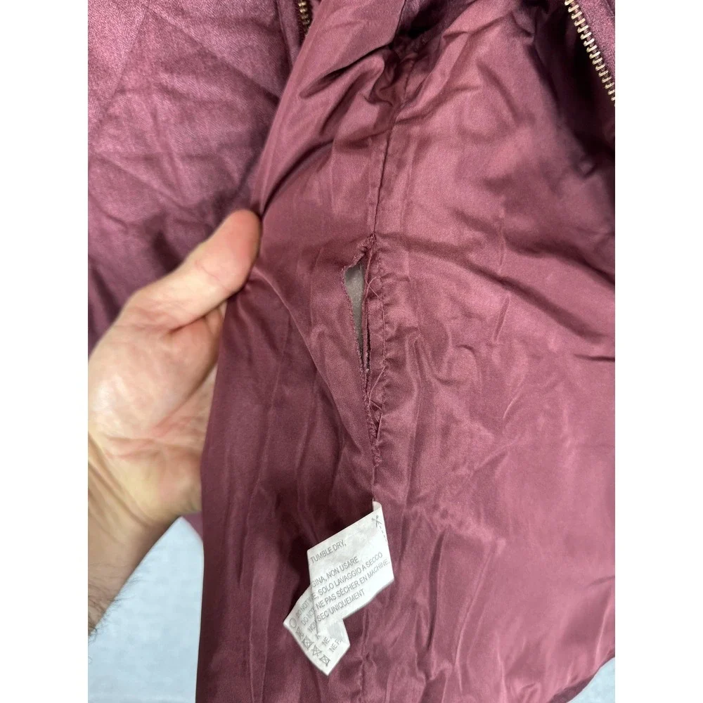 Thread & Supply Quilted Vest Womens Small Sleeveless Full Zip Pockets